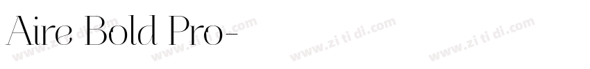 Aire Bold Pro字体转换
